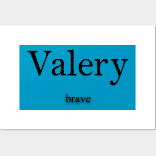 Valery Name meaning Posters and Art